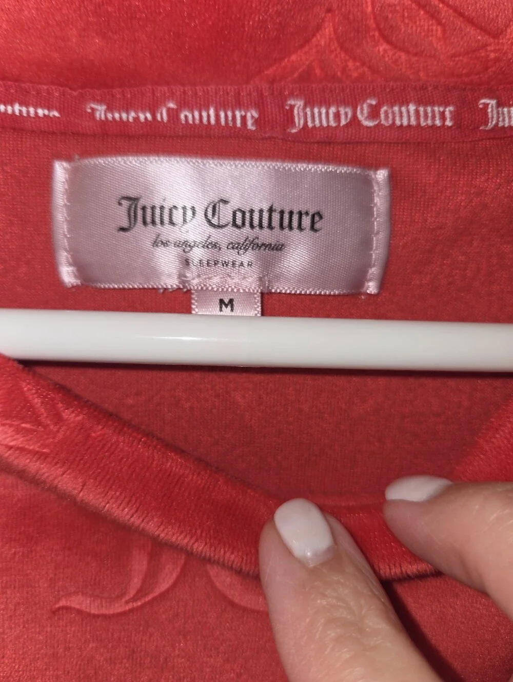 Juicy Couture Red Velour Pajama Set